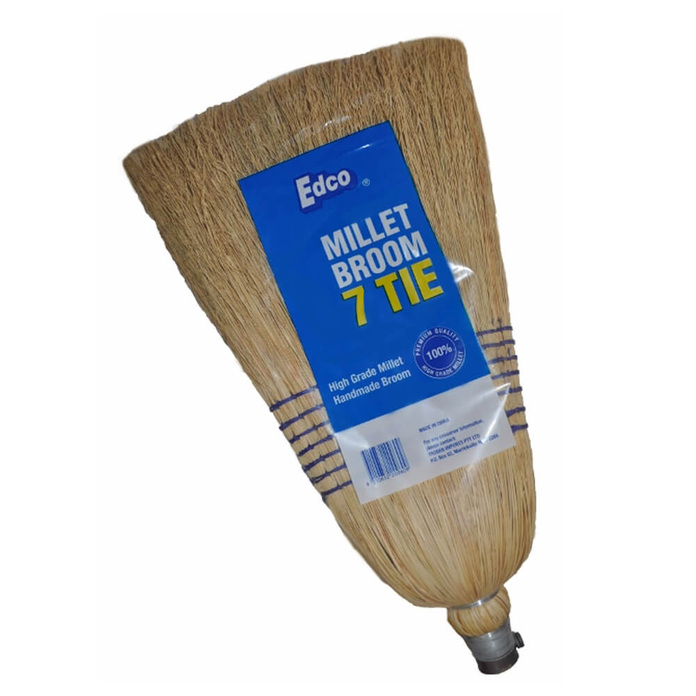 Edco Millet Broome With Handle -7 Tie (6/ctn)