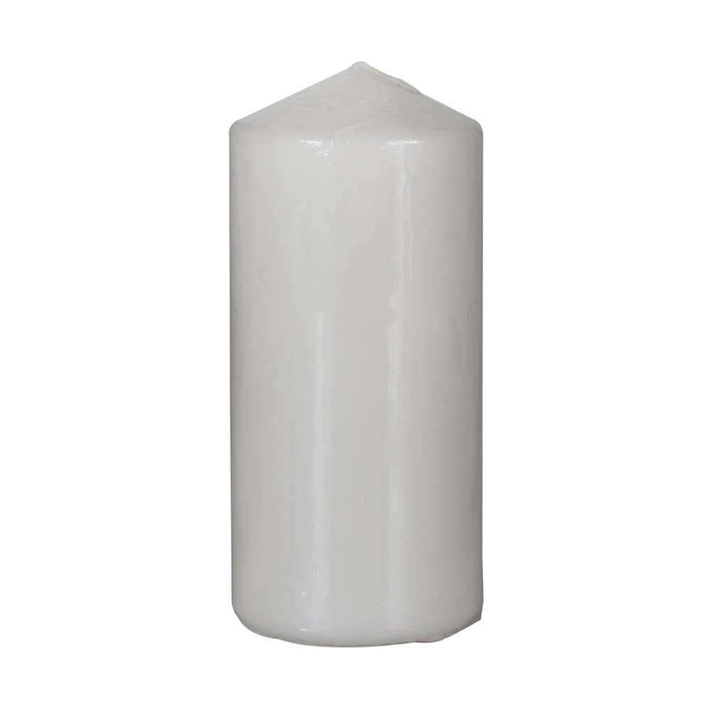 White Wax Pillar Candles 70x150mm (24/ctn)