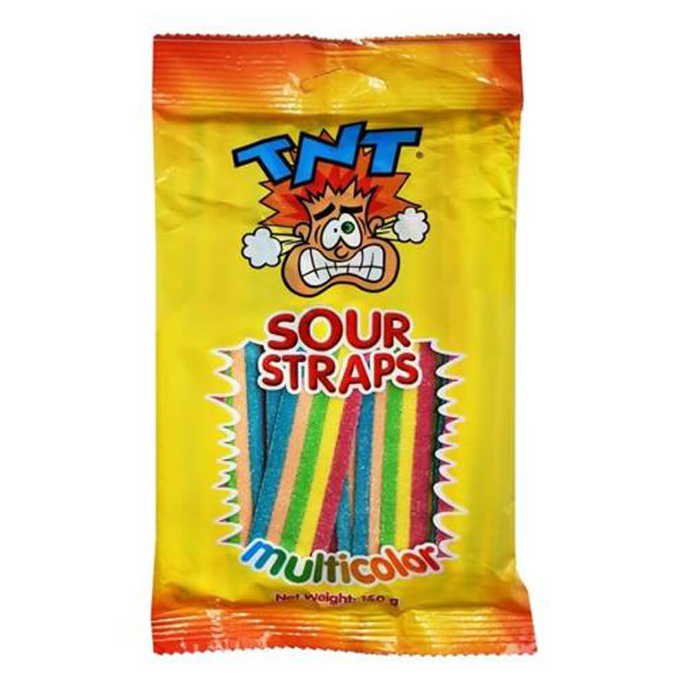 TNT Sour Straps m/colour 150gm HB hanging bag (12/ctn)