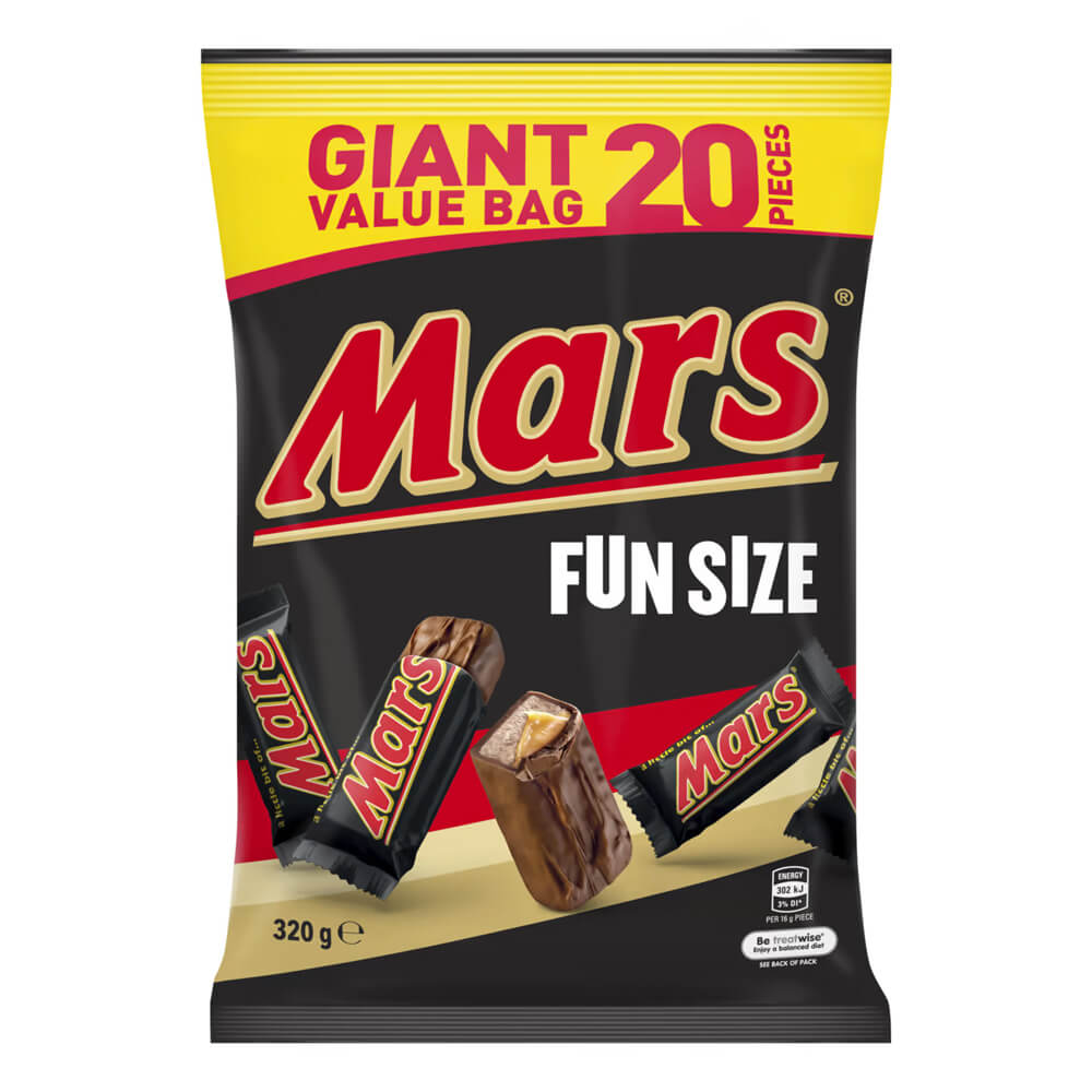 Mars Bar Funsize Pack 320GM (12bg/ctn 20/bg)