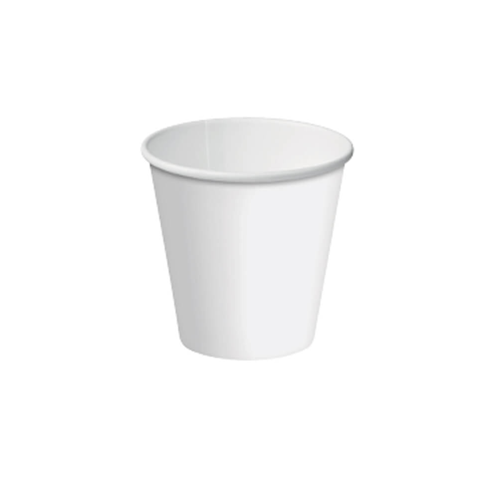 Cup Paper White 6oz Aqueous Lined Plastic Free (1000/ctn) (100/SLV)