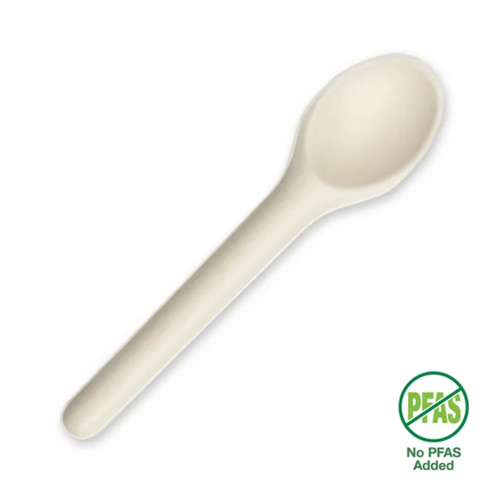 15cm Plant Fibre Spoon White (1000/ctn)