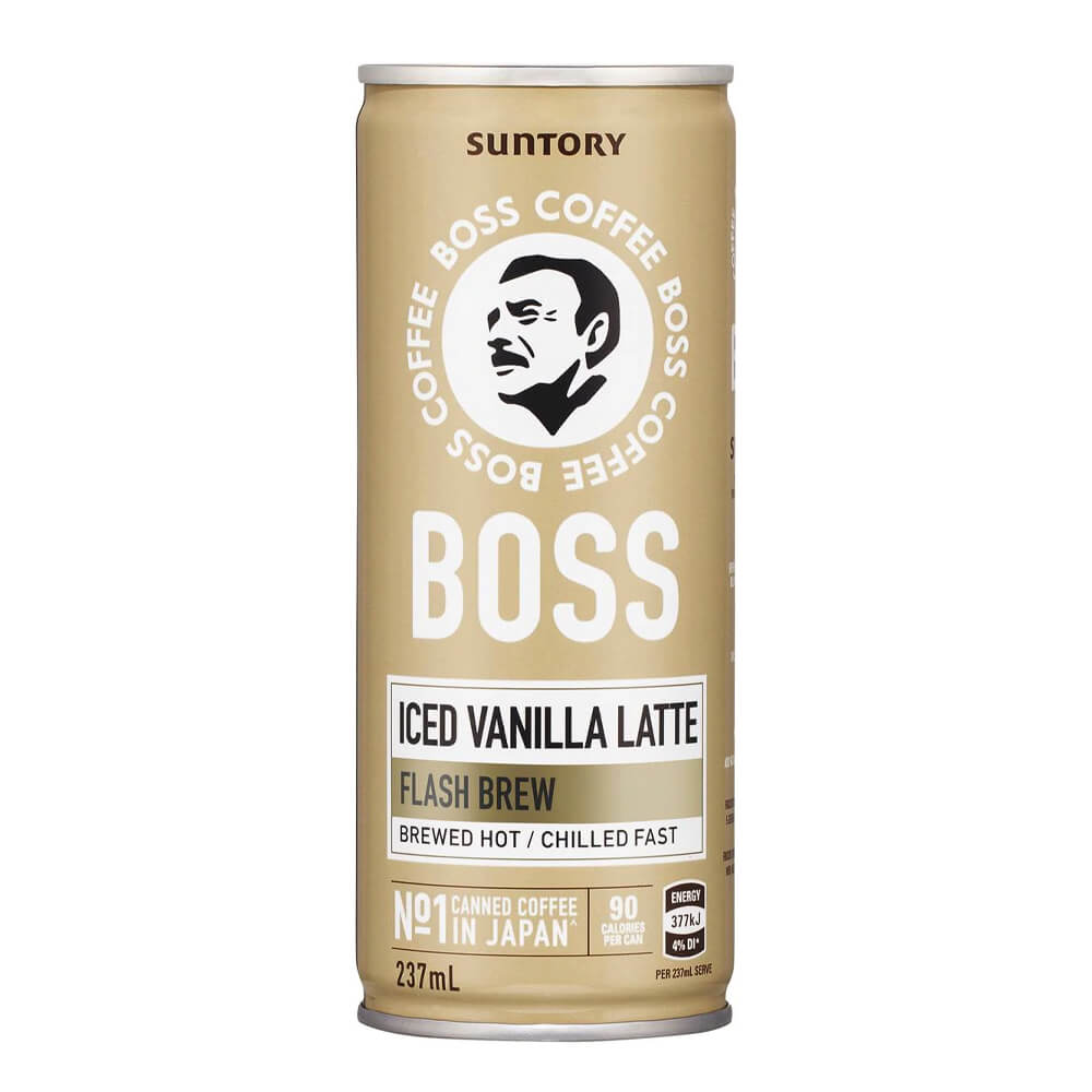 Boss Iced Vanilla Latte 237ml 12/ctn