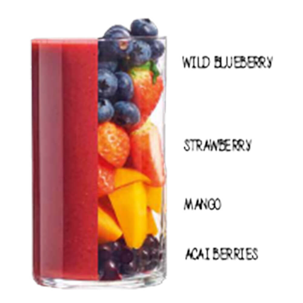 Smoothie Acai Kick- Wild Blueberry, Strawberry , Mango, Acai Berries (15/ctn)