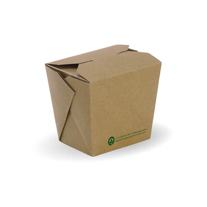 Biopak 480ml  16oz Bioboard Noodle Box (500/ctn  50Sleeve)