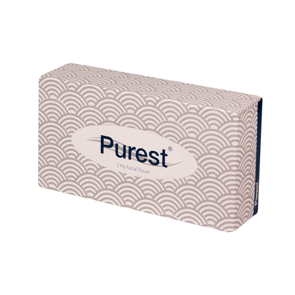 Purest Facial Tissue 2 Ply 19x20cm - 100 Sheets (48/ctn)
