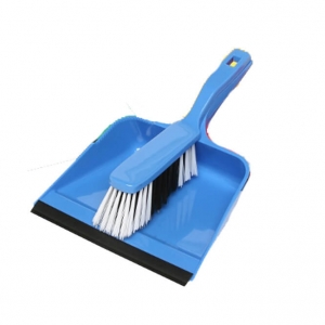 Edco Dustpan & Brush Set Blue (10/ctn)