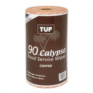Edco Tuf Calypso Food Service Roll Wipes Brown Coffee (6/ctn)