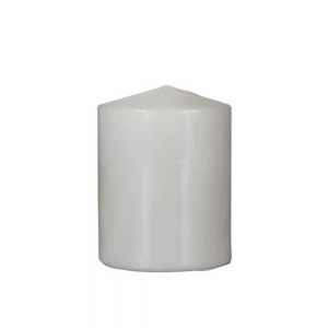 White Wax Pillar Candles 75x75mm (48/ctn)