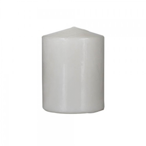 White Wax Pillar Candles 75x100mm (36/ctn)