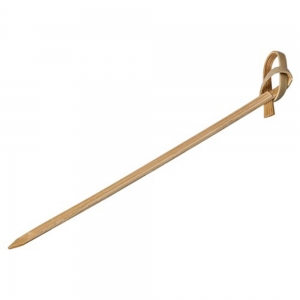 Bamboo Skewer Looped 100mm (250/pkt)