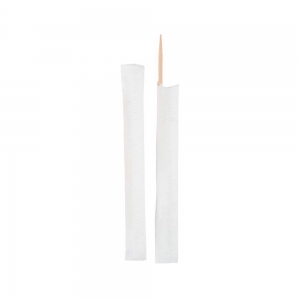 Toothpick Plain 1000 (Double Ended) Individually Paper Wrapped (12000/ctn) (1000