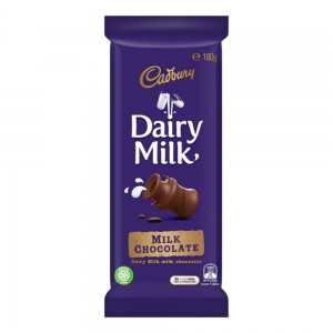 Dairy Milk Chocolate Block 180gm (16/Box)