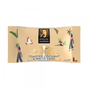 Byron Bay Twin Pack Toasted Coconut & White Choc 100x25gm