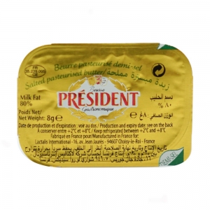 Butter P/C President Minitub Salted 100's