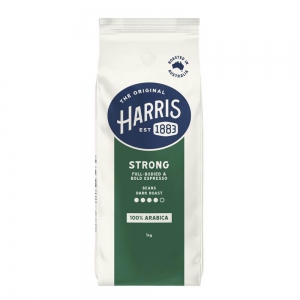 Harris Strong Coffee Beans 1 Kilo Bag (3/ctn)