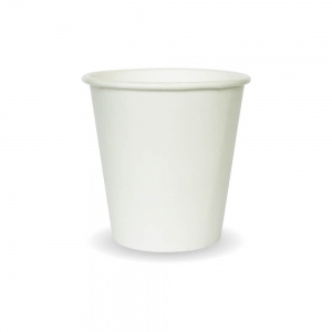 Biopak Single Wall 6oz Cup White (1000/ctn 50/slv)