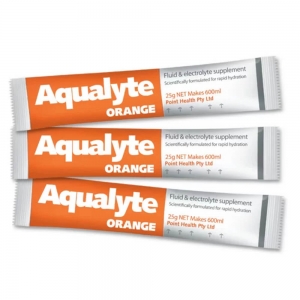 Aqualyte 25g Sachet makes 600ml Orange (250/ctn)