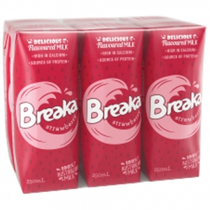 Breaka Strawberry UHT 250ml (24/Ctn)