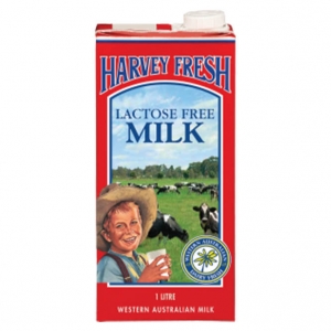 Harvey Fresh Long Life Lactose Free Milk UHT 1L (12/Ctn)