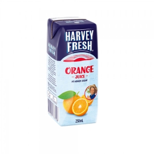 Harvey Fresh Long Life Orange Juice UHT 250ml (24/Ctn)
