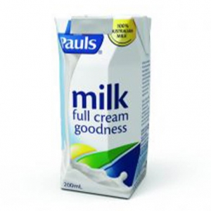 Pauls UHT Full Cream Milk 200ml (24/Ctn)