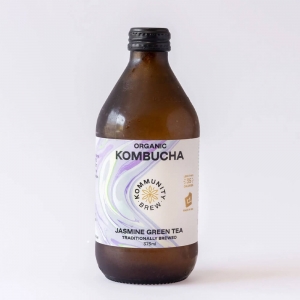 Kommunity Kombucha Green Tea and Jasmine 375ml 12/ctn