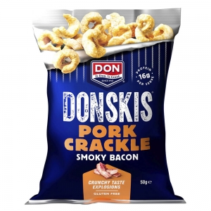 DON Donskis Pork Crackle Smokey Bacon 50gm (10/ctn)