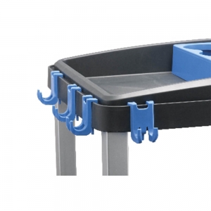 Hooks for Cleaning Trolley-Blue