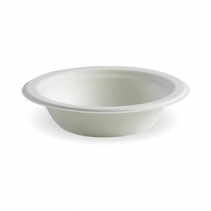 Biopak 390ml 12 Oz White Biocane Bowls - No Lid (1000/ctn)