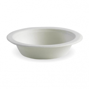 Biopak 470ml 16oz White Biocane Bowls No Lid (1000/ctn | 125/slv)