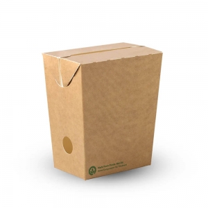 Biopak Unlined Enclosed BioBoard Chip Box Small (800/ctn) (100/slv)