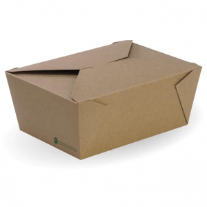 Biopak Extra Large Bioboard Lunch Box (200ctn  50sleeve)