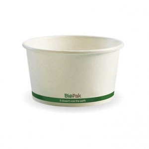 Biopak 430ml 12oz White Bio Bowls (500/ctn | 25/slv)