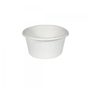 Container Round Natural Fibre Portion Cup White 20z 60ml (1000/ctn) (100/slv)
