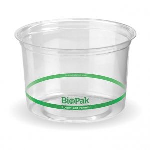 Biopak 500ml Clear Biobowls (500/ctn)  | (50/SLEEVE)