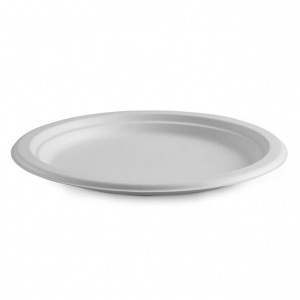 Biopak 25cm 10" Round Biocane Plate (500/ctn) | (125/slv)