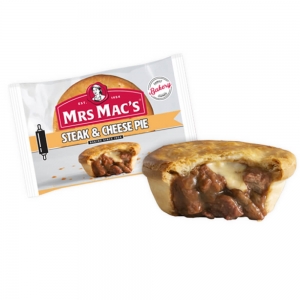 Mrs Macs Pie Steak and Cheese 175gm (12/ctn)