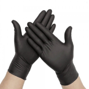 Gloves Nitrile Large Black P/Free (1000/ctn) (100/pk)