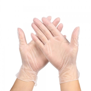 Gloves Vinyl Large Powdered Clear (1000/ctn) (100/pk)