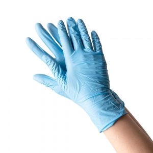 Gloves Vinyl Medium P/Free Blue (1000/ctn) (100/pk)