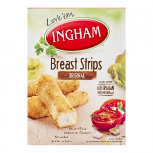 Ingham Sliced Chicken Breast Strips Skin Free (6x1Kg)