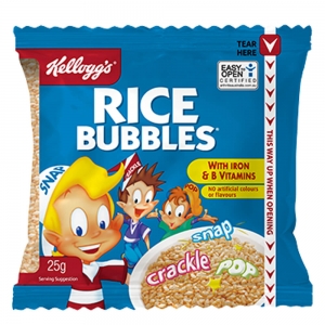 Kelloggs Rice Bubbles Sachet 30x30gm (30/ctn) (Portion Control HO)