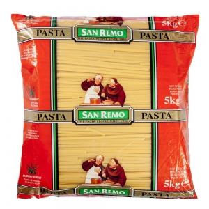 San Remo Fettuccini Pasta Dried 5kg Bag (2/ctn)