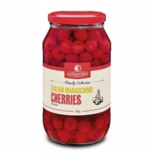 Cherries Maraschino on stem 1.9kg Jar