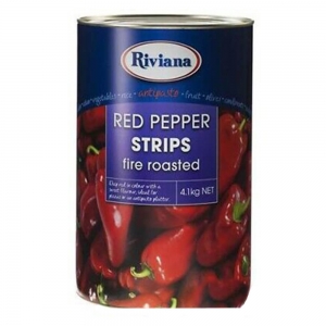 Riviana Fire Roasted Red Pepper Strips 4.1kg (3/ctn)