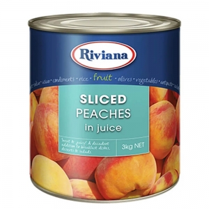 Riviana Sliced Peaches 3kg Tin (3/ctn)