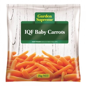 Frozen Garden Supreme IQF Baby Carrots 2kg (6/ctn)