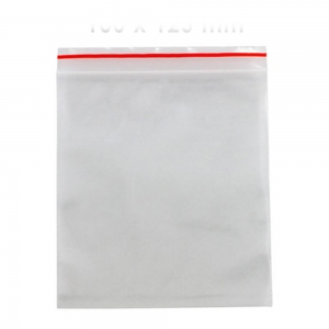 Resealable Bags 125x205mm 50um Clear (1000/Ctn)  | (100/SLEEVE)