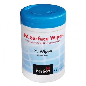 IPA SURFACE WIPES (tub 75 wipes) CONTAINS: ISOPROPYL ALCOHOL 70%